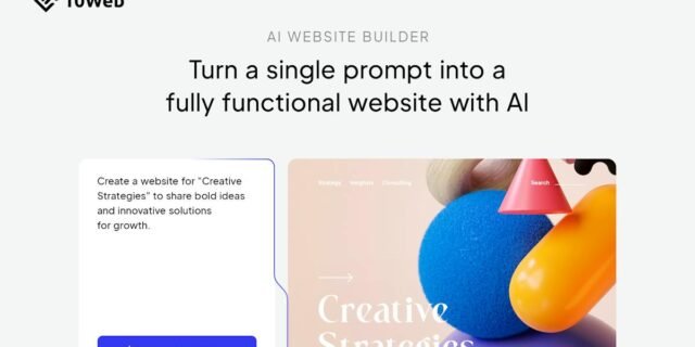 10Web — AI-generated WordPress website preview