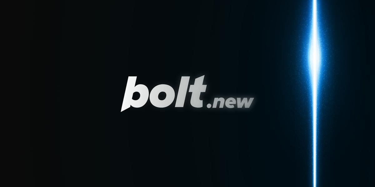 bolt.new — prompting and running a full-stack web app in the browser