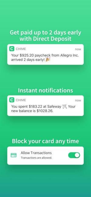Chime — fee-free banking app