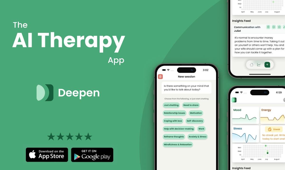 Deepen — AI companion conversation view