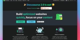 Docusaurus — documentation website built from Markdown