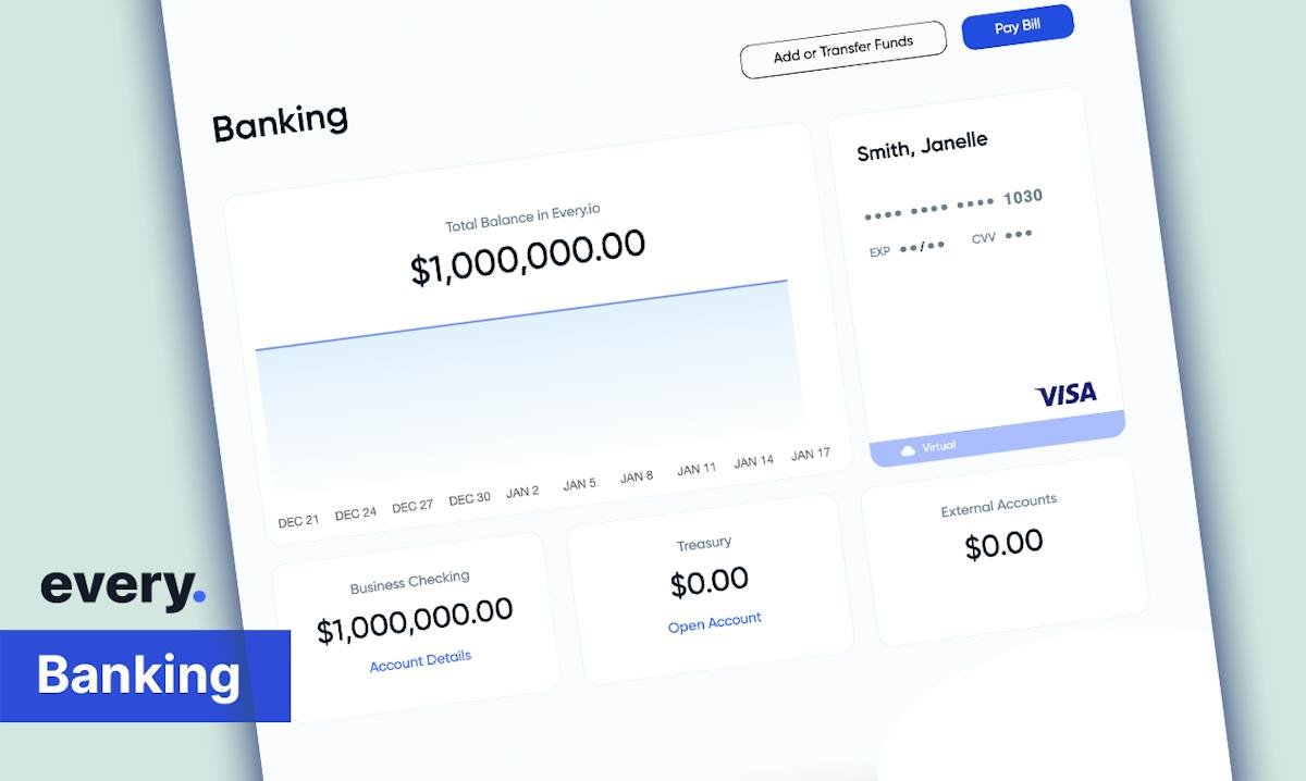 Every — startup back-office dashboard