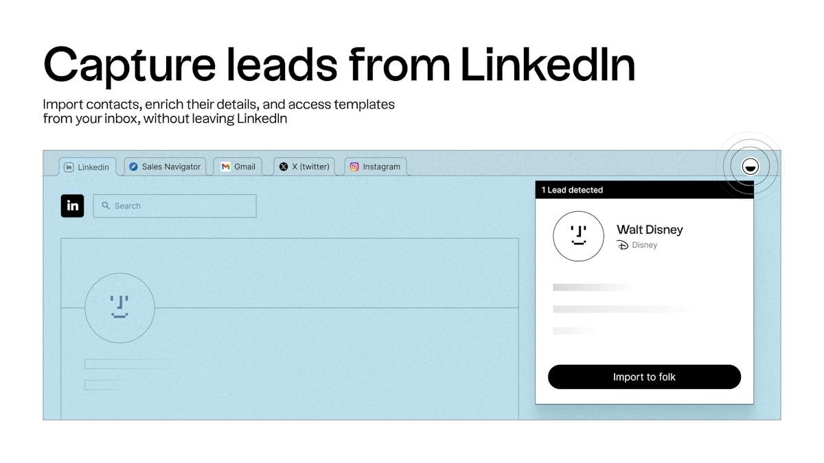 folk — contact and pipeline management view