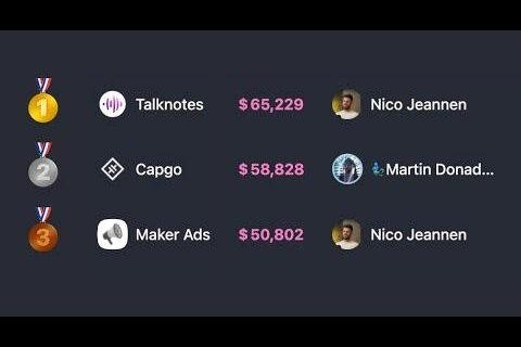 IndiePage — founder page showing multiple startups