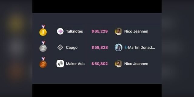 IndiePage — founder page showing multiple startups