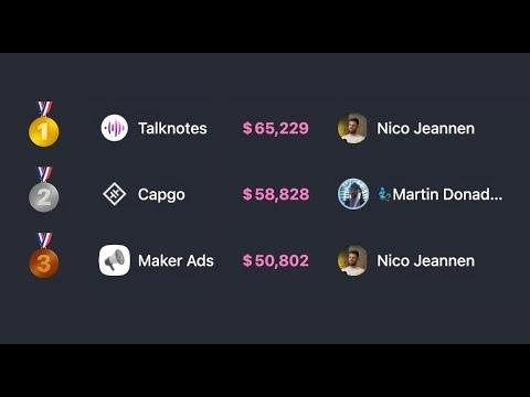 IndiePage — founder page showing multiple startups