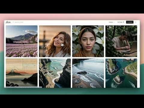 Lummi — AI-curated stock photo browsing grid