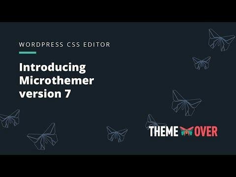 Microthemer — visual CSS editor styling a WordPress page