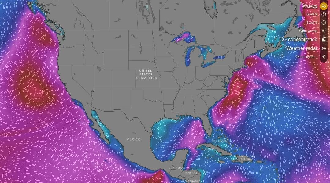 Windy — animated weather map with layered forecast data