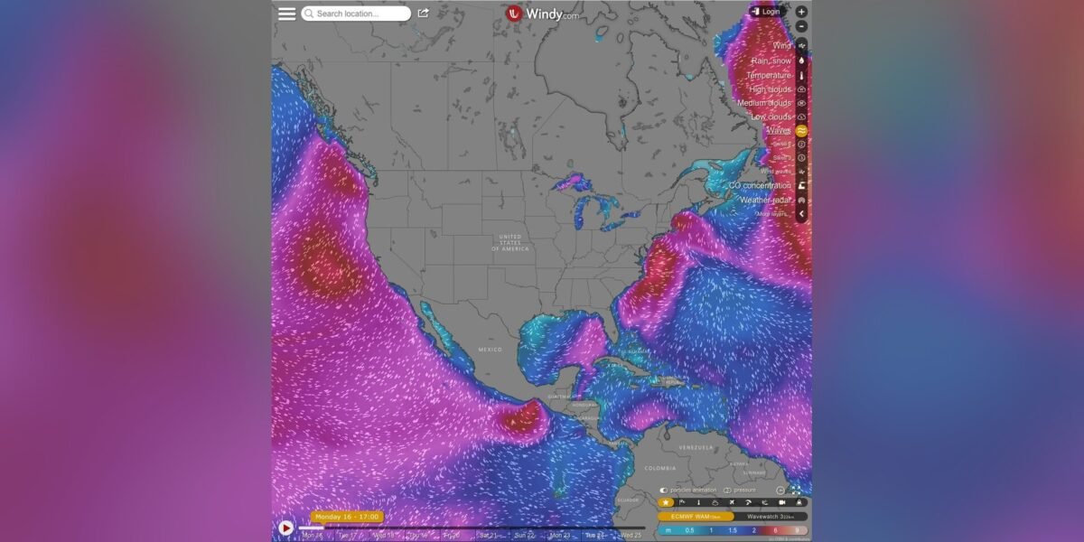 Windy — animated weather map with layered forecast data