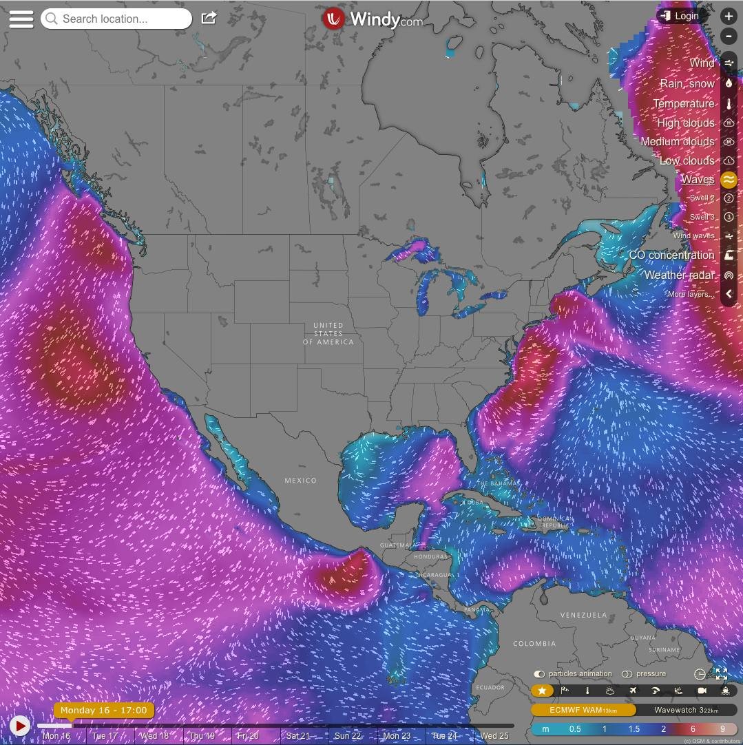 Windy — animated weather map with layered forecast data