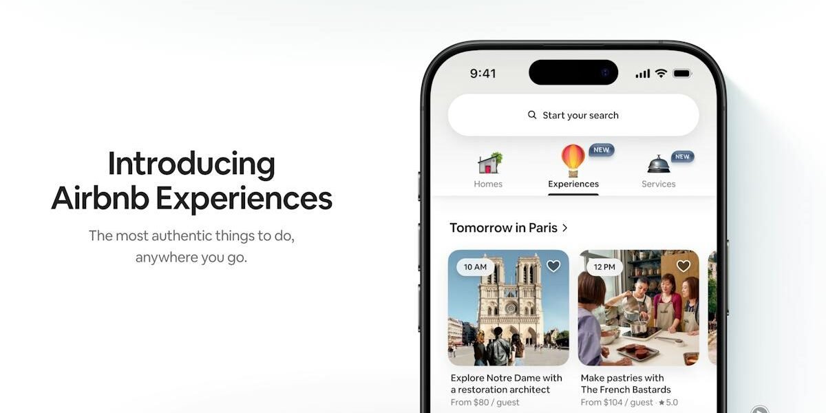 Airbnb — home and stay listings view