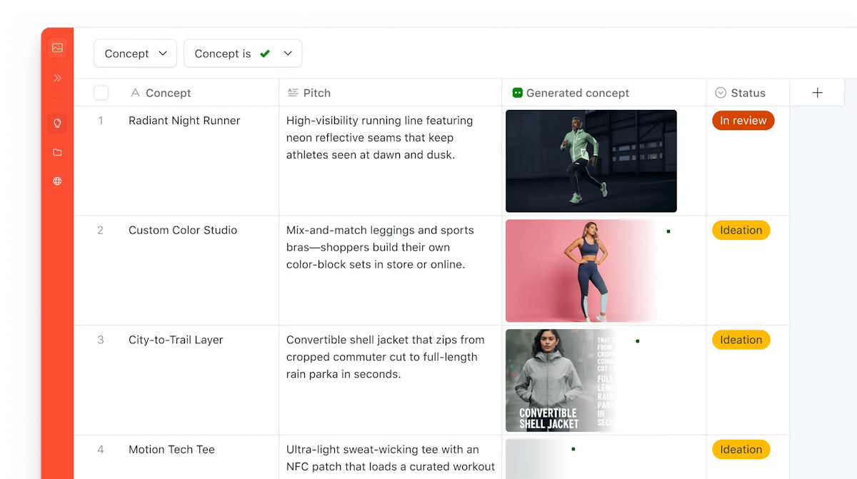 Airtable — interface builder on top of a data table