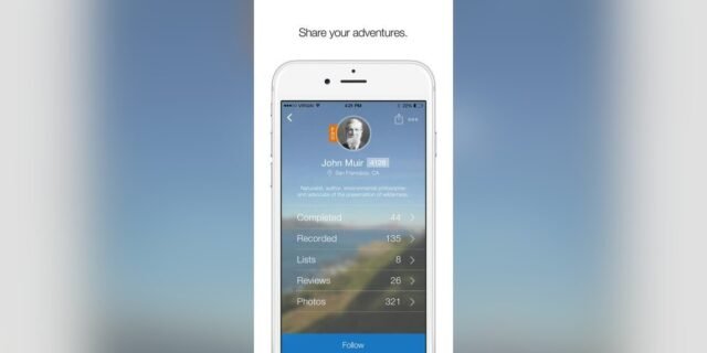 AllTrails — trail map and route details