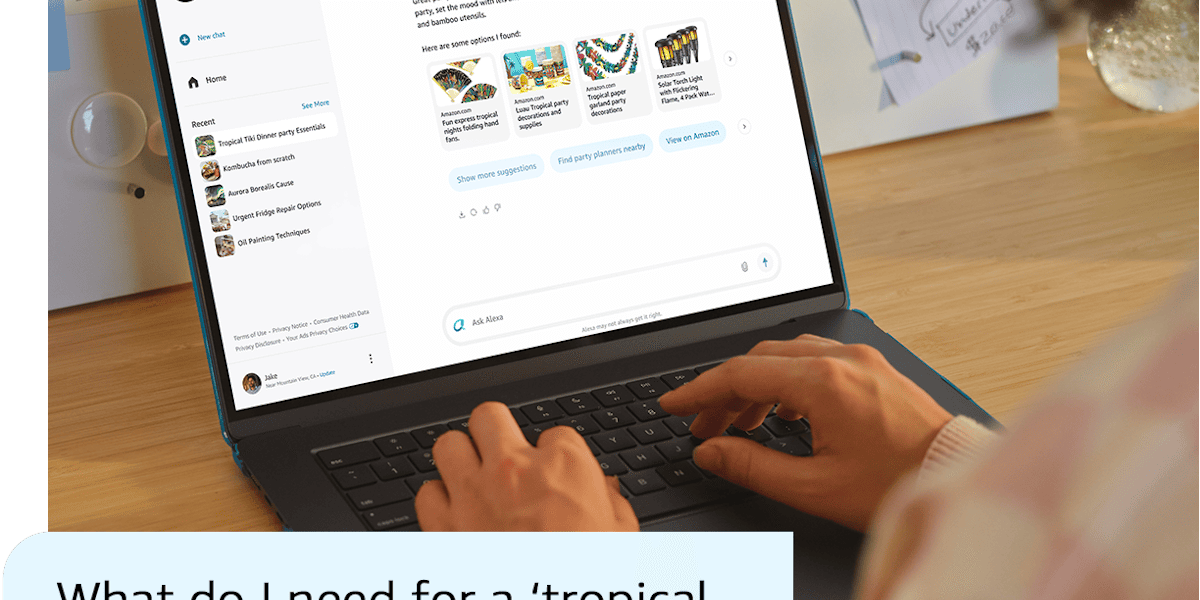 Amazon — product listings with pricing and delivery options