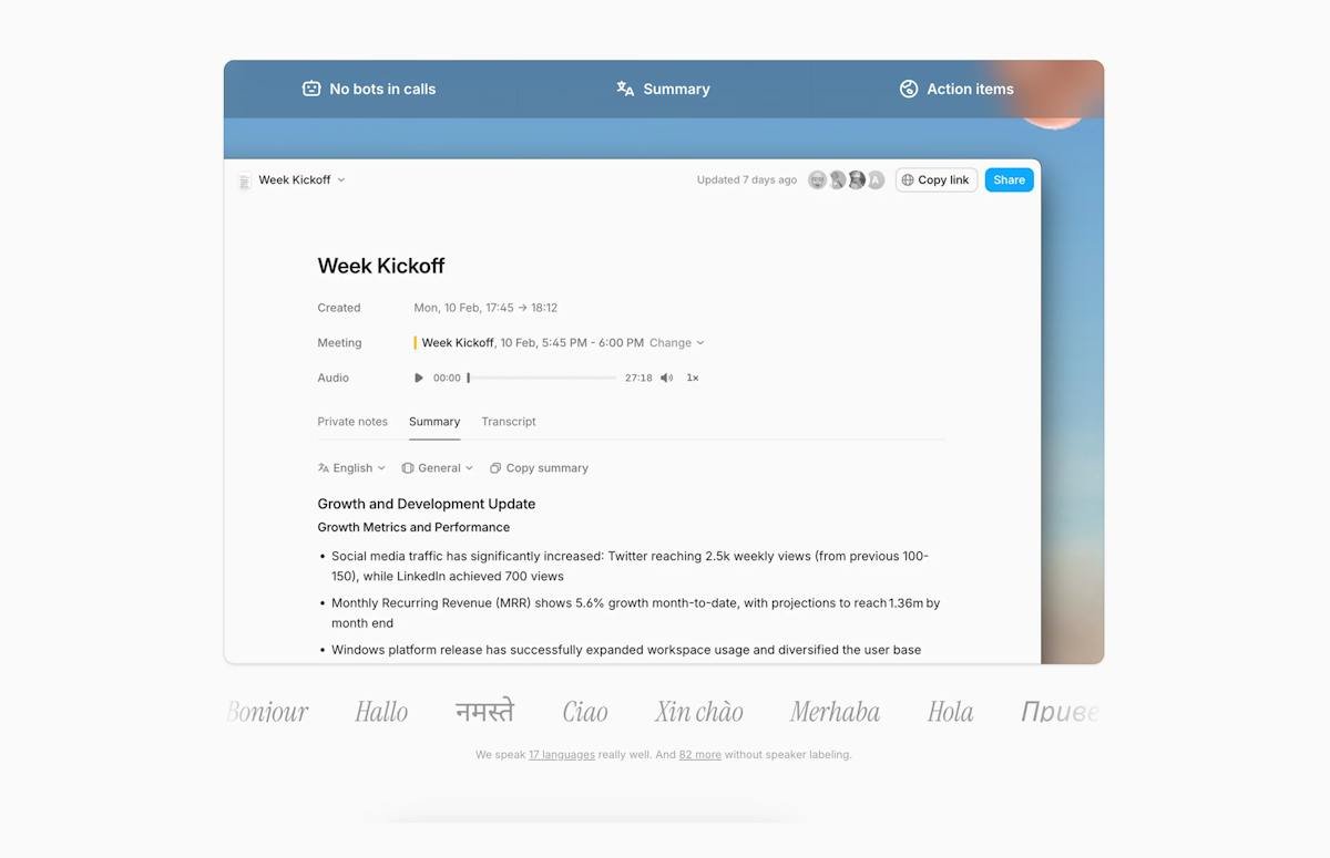 Amie — calendar and to-do time blocking view
