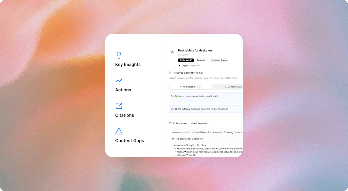 Apex Echo AI — AI mention monitoring dashboard