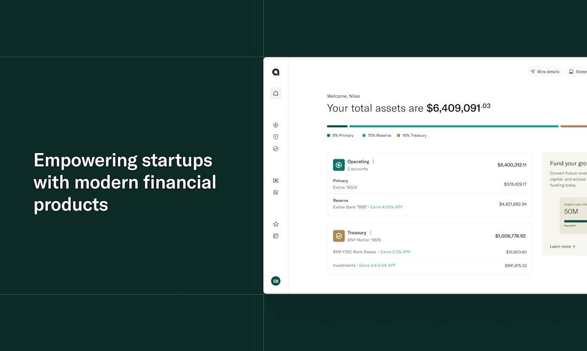 Arc — business cash management dashboard