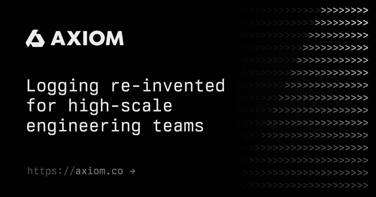 Axiom — machine data query and dashboard view