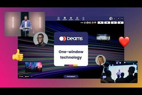 Beams Virtual Event Platform — virtual conference view