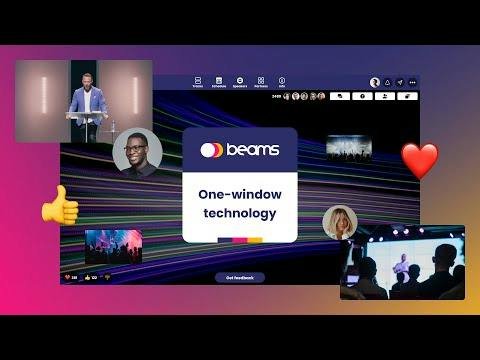 Beams Virtual Event Platform — virtual conference view