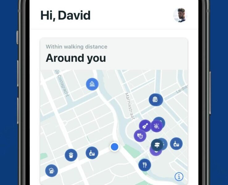 Booking.com — hotel search results and booking screen