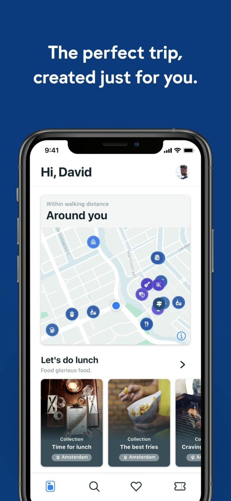 Booking.com — hotel search results and booking screen