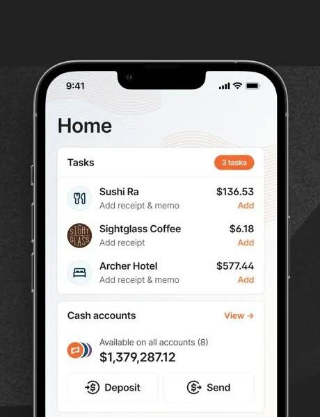 Brex — corporate card spend dashboard