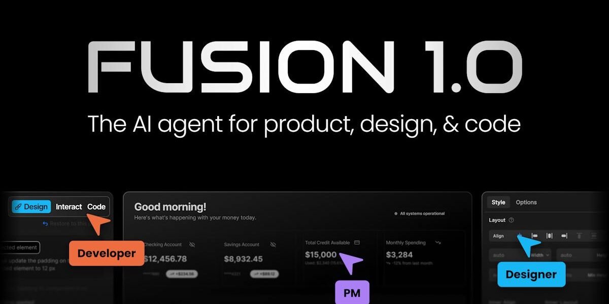 Builder.io — AI agent editing a live design-to-code workflow