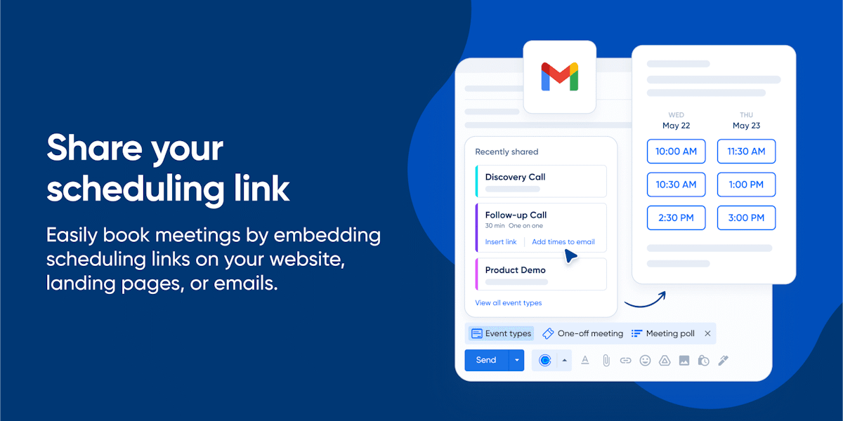Calendly — meeting booking page view