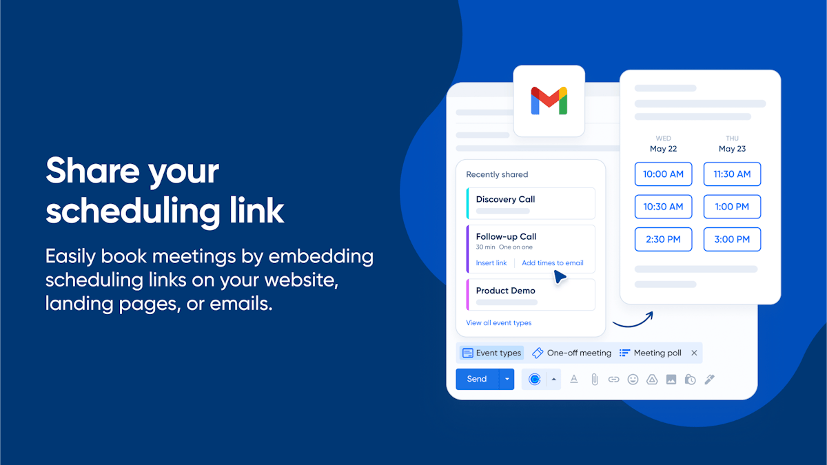 Calendly — meeting booking page view