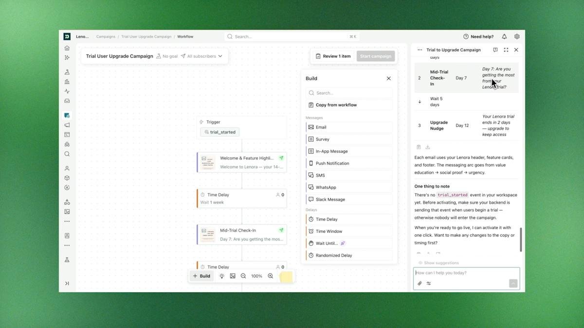 Customer.io — cross-channel automated workflow builder