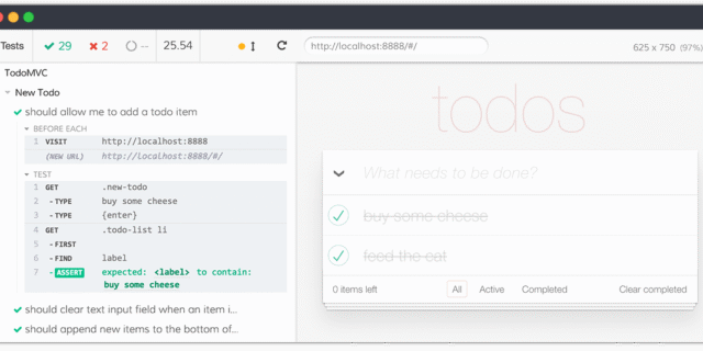Cypress — browser-based end-to-end test runner