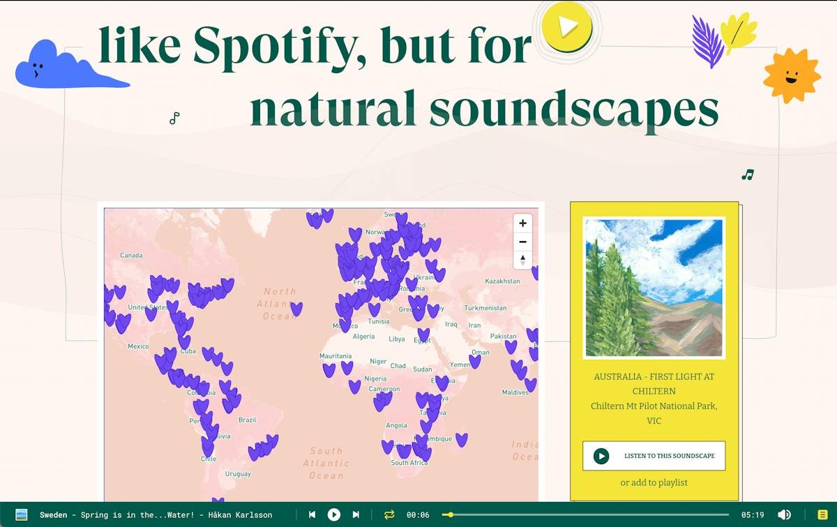 Earth.fm — nature soundscape player
