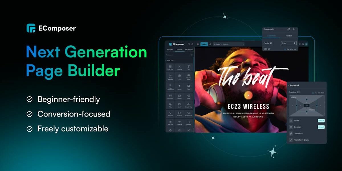 EComposer — drag-and-drop page builder for Shopify