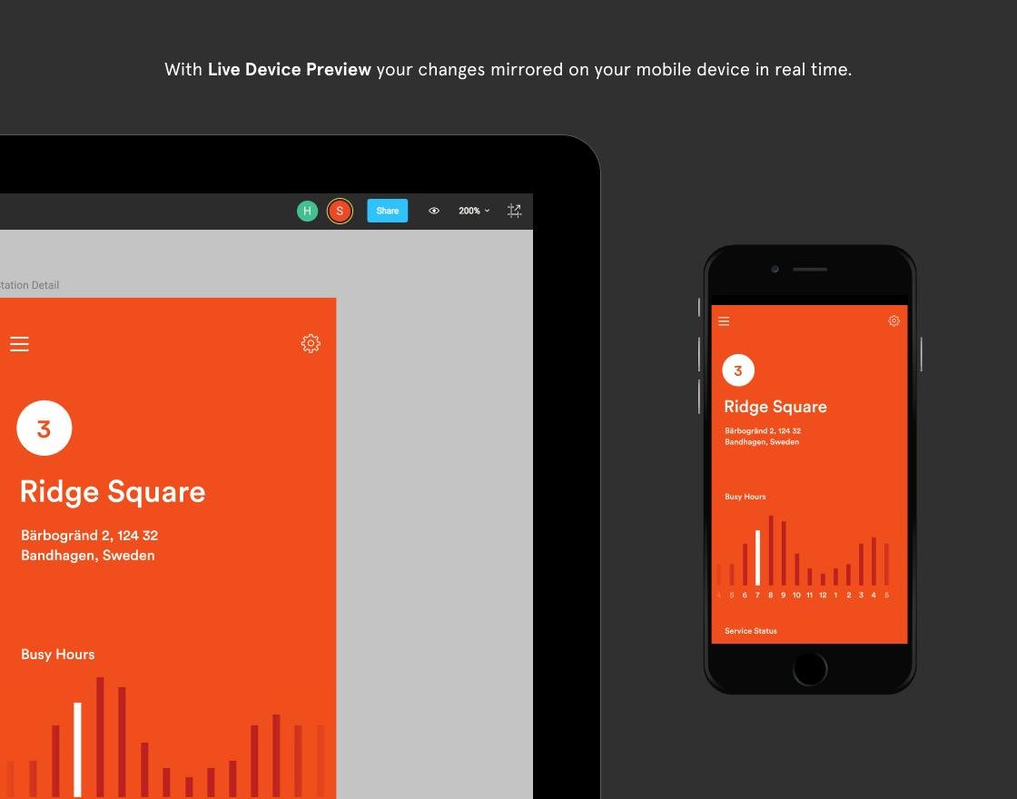 Figma — interface design file with components panel