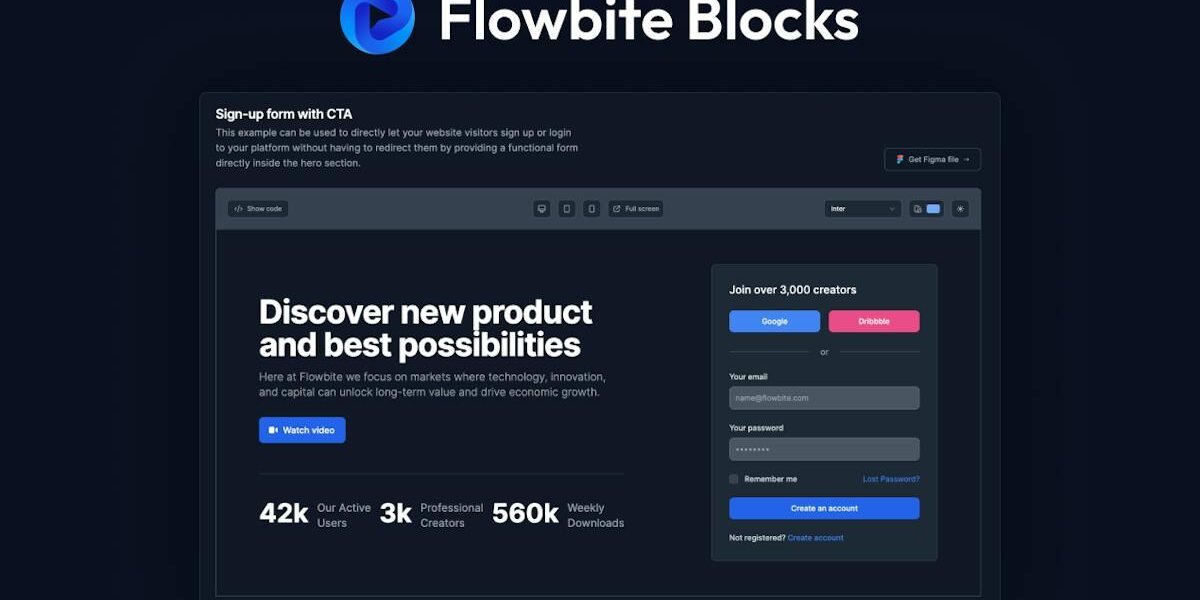 Flowbite — Figma design system built on Tailwind CSS