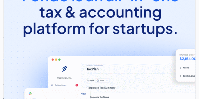 Fondo — startup finance dashboard