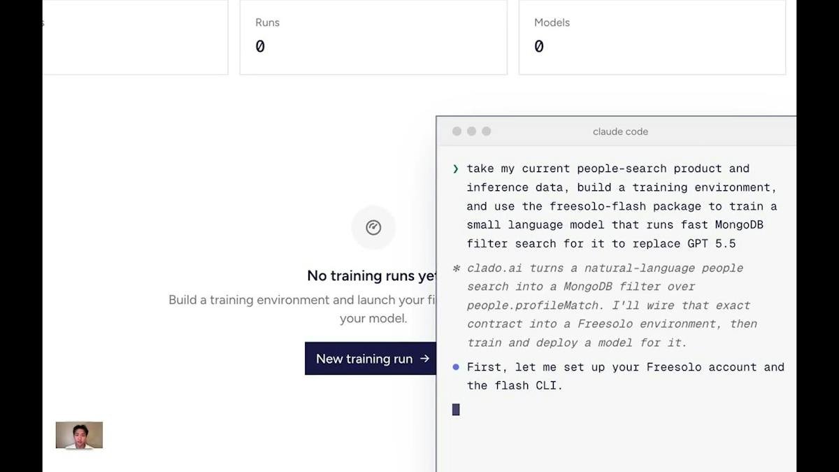 Freesolo Flash — small language model training platform