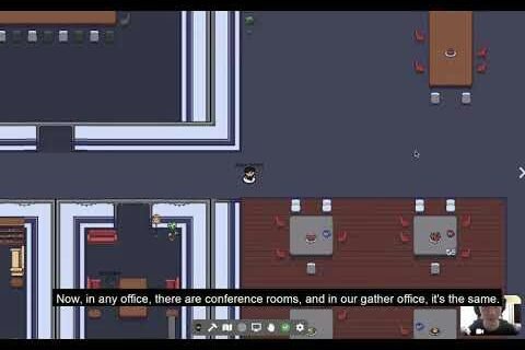Gather Town — spatial virtual world view