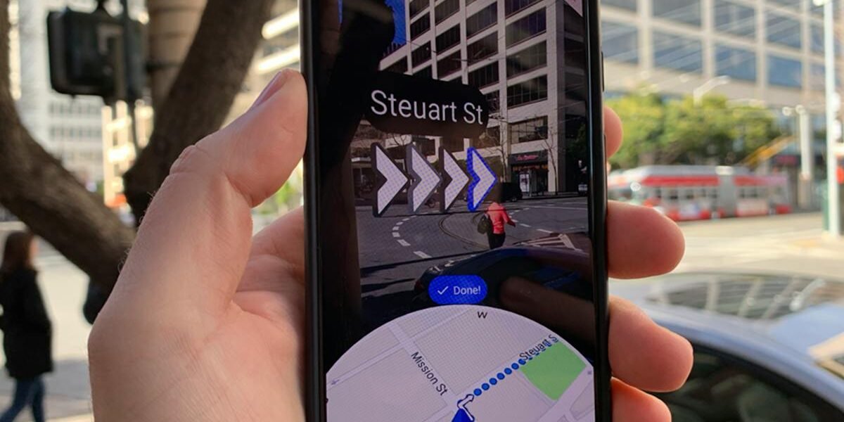 Google Maps — navigation and place discovery view