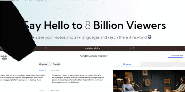 Hello8 — multi-speaker video translation with voice cloning