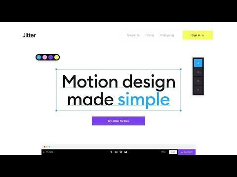 Jitter — motion design timeline and preview