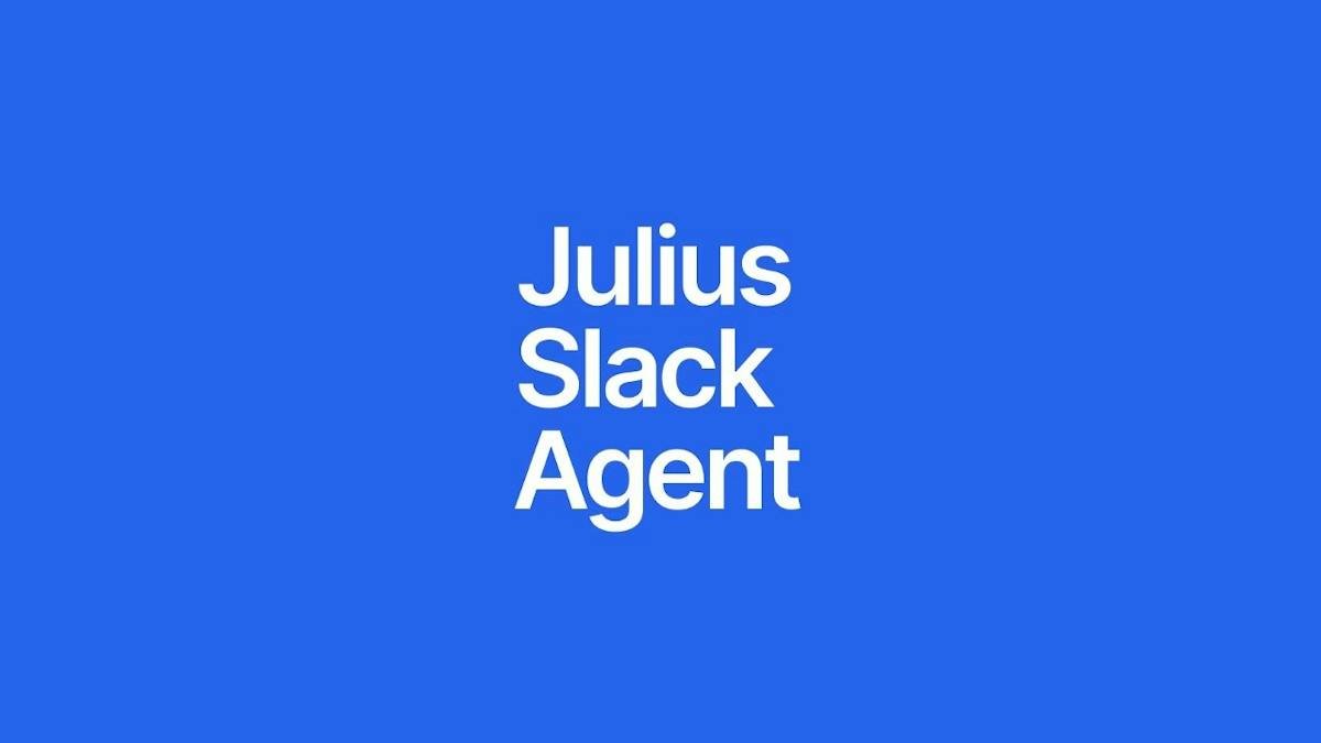 Julius Slack Agent — data insight delivered inside a Slack channel
