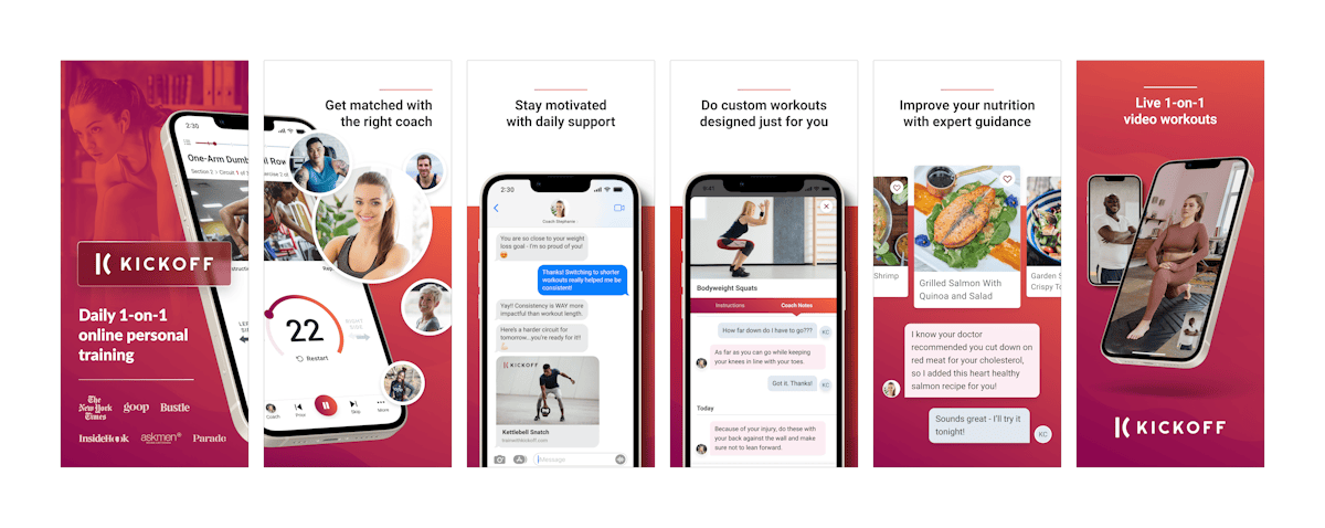 Kickoff — trainer coaching chat view