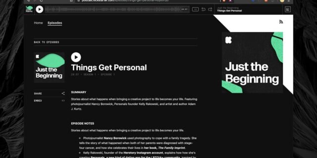 Kickstarter — project campaign page view