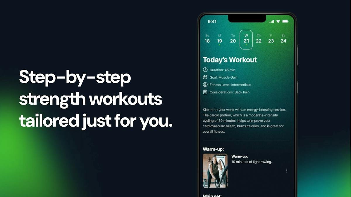 Kiwi Fitness — workout logging view