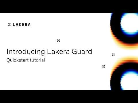 Lakera — LLM security dashboard view