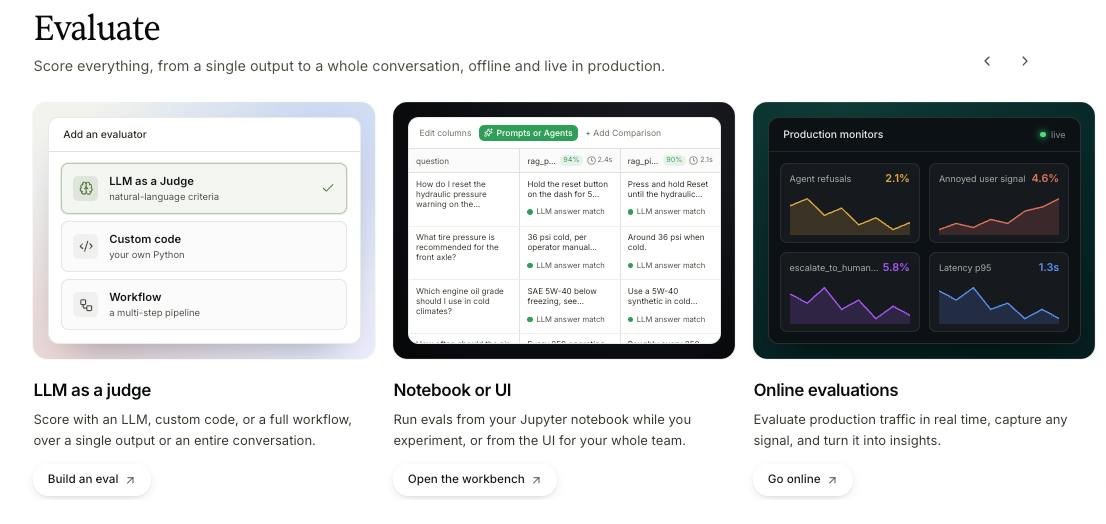 LangWatch — AI agent evaluation dashboard