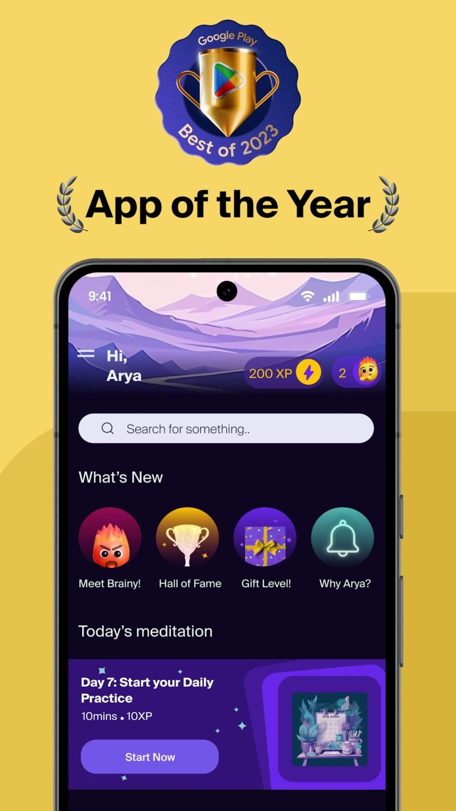 Level Supermind — meditation session view